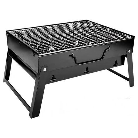Tragbarer Holzkohlegrill Geeignet für 5 7 Personen Mittelgroß Zusammenklappbar Leicht zu transportieren Ideal für Picknicks Reisen die Terrasse x 43 (1/5)