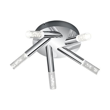 Plafón Baño Cromado 5 Cilindros Led Bolsa IP44 Trio Lighting (1/3)