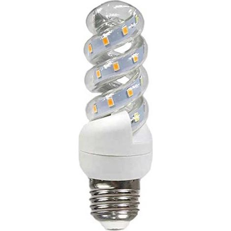 Lampadina led spirale attacco E27 20 watt luce fredda 6500k illuminazione 2000 lumen