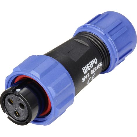 Weipu SP1310 / S 3 I Rundstecker Buchse, gerade Gesamtpolzahl: 3 Serie (Rundsteckverbinder): SP13 1 (1/4)
