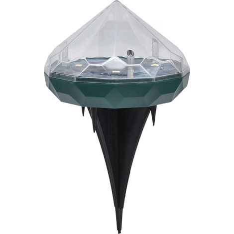 Wasserdichte LED-Solar-Gartenleuchte, einzigartiges rautenförmiges Design, zur Bodenmontage, ideal für Höfe, Gärten und Parks. (1/5)