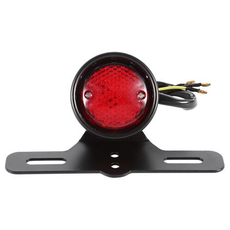Luz de freno/luz de parada trasera LED roja retro para motocicleta Honda/Yamaha (1/5)