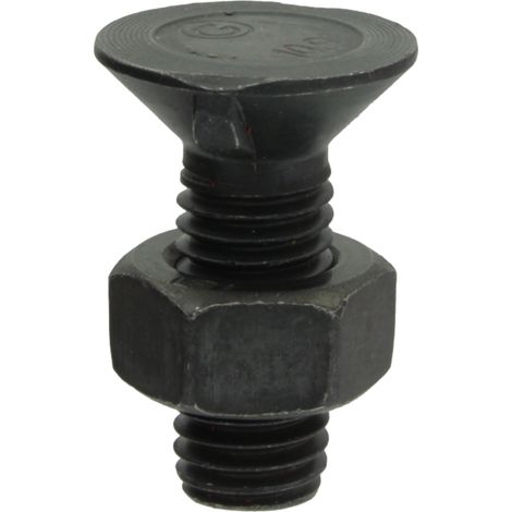 Boulon de charrue avec écrou M12x1,75 longueur 35 mm classe 10,9 DIN 11014 12351410
