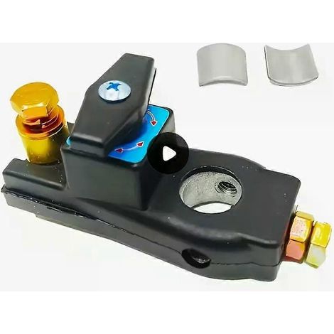 Trennschalter für 12-24V Autobatterien, Messing-Abschaltanschluss, sofortiger Stromfluss bis 750A, für Pkw, Lkw, Wohnmobile und Boote - Blac-JXLGV (1/4)