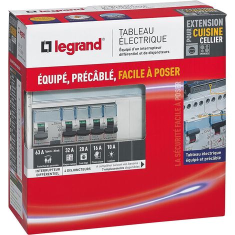 Legrand Tableau électrique équipé et précâblé Drivia 1 rg 13 mods (1/3)
