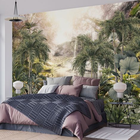 Papier peint panoramique - Forêt tropicale - 130 cm x 87 cm (1/4)