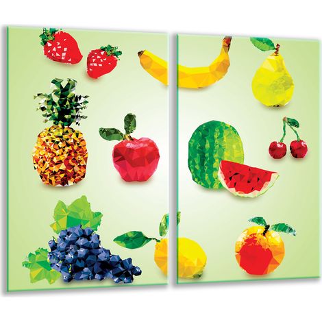 Tagliare in vetro 2x 30x52 frutta (1/5)