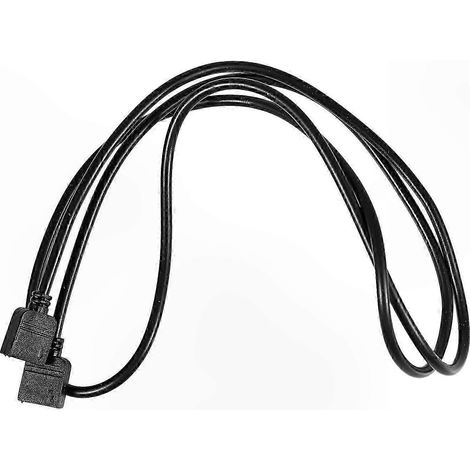 Ruban LED RGB Noir 1M Rallonge avec Connecteur 4 Broches Femelle-Femelle pour Projets d'Éclairage (1/3)