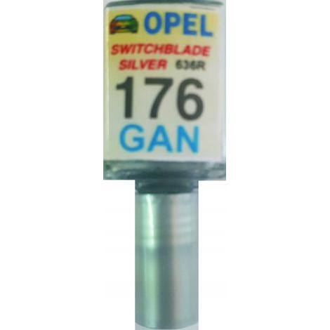 Reparación de arañazos en la pintura del Opel Switchblade plateado 176, 10 ml ARA (1/5)