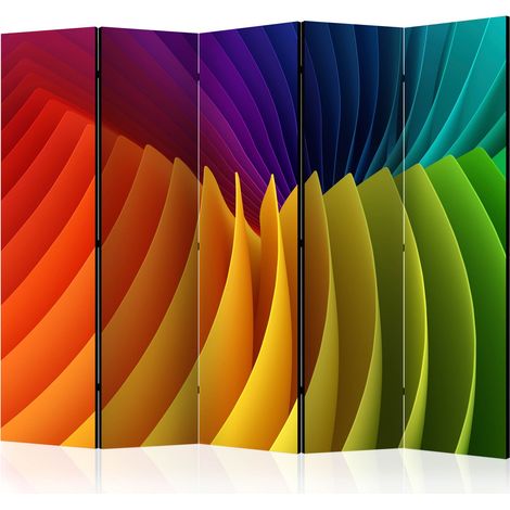 Paravento - Rainbow Wave II [Room Dividers] - 225x172 (1/4)