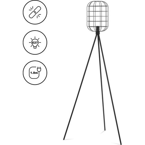 Stehlampe mit Netzschirm E27 163 cm (1/5)