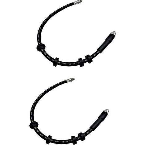 Satz mit 2 vorderen Bremsschläuchen für BMW E60, E61, E63, E64, F10 und F11 (schwarz) (1/5)