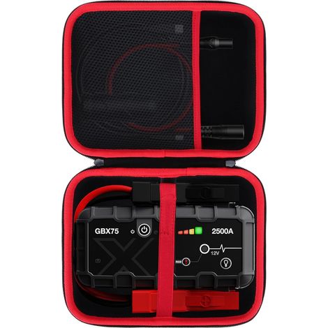 Dur Étui Housse Cas Compatible avec X GBX75 2500A 12V Booster Batterie Voiture Lithium UltraSafe, Chargeur Batterie Portable USB-C et Câbles de Démarrage (1/5)