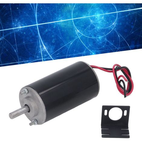 XD-3440 Hochgeschwindigkeits-Gleichstrommotor, reversibler Motor mit einstellbarer Drehzahl, Miniaturmotor, 24 V, 50 W, 6000 U/min, mit Halterung (1/5)