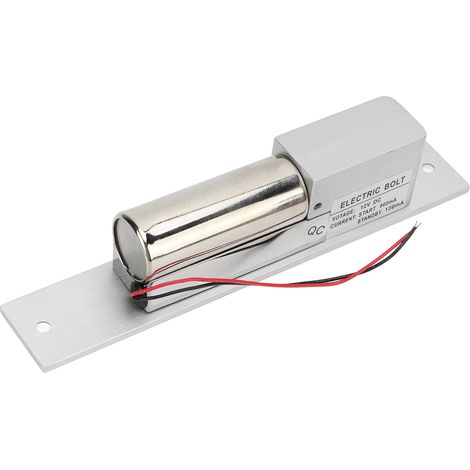 Verrou électrique en alliage d'aluminium à sécurité positive avec 2 télécommandes pour système de contrôle d'accès de porte, prise américaine AC110-240V (1/5)