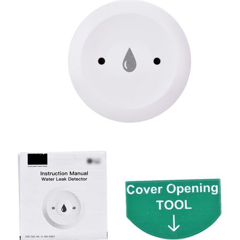 Détecteur de fuite d'eau Zigbee Capteur haute sensibilité IP66 sans fil longue autonomie pour lave-linge et sous évier (1/5)