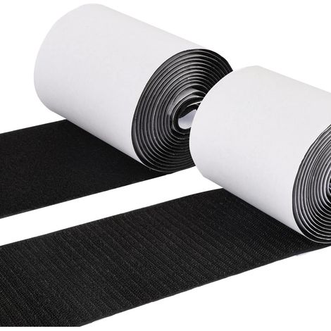 Strisce adesive in velcro da 10 cm x 2,7 m per cuscini del divano, strisce adesive in nylon ultra resistenti per uffici domestici, autobus scolastici e attività ricreative creative.
