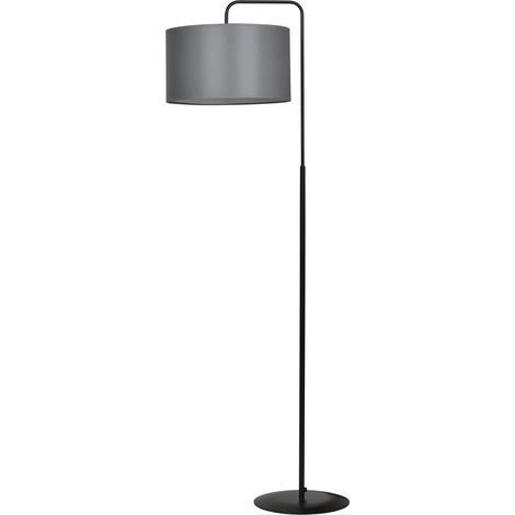 Lampada da terra Emibig Trapo nera/grigia E27 150cm (1/5)