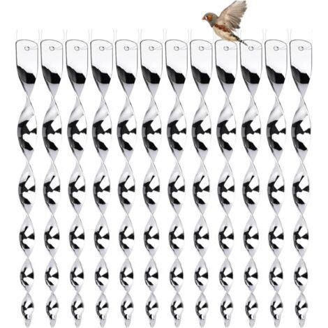 12 reflektierende Spiralen (30 cm) – 360°-Vogelabwehr – Universeller Vogelschutz für Garten, Terrasse und Balkon – Umweltfreundlicher und langlebiger Vogelschutz (1/5)