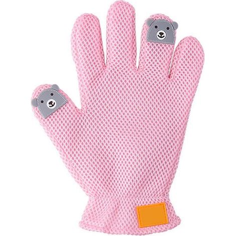Gant de toilettage pour chiens, gant de démêlage pour animaux de tous types de poils, brosse en silicone sans BPA, peigne à poils. (1/5)