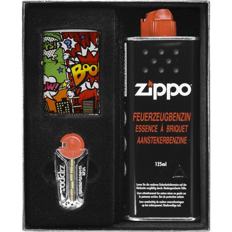 Set de regalo de encendedor ZIPPO POP ART CITY n.° 1 (1/3)
