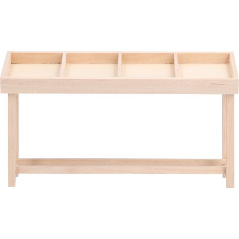 Étagère miniature pour maison de poupée à l'échelle 1:12, présentoir à fruits et légumes - 3 pièces (1/5)