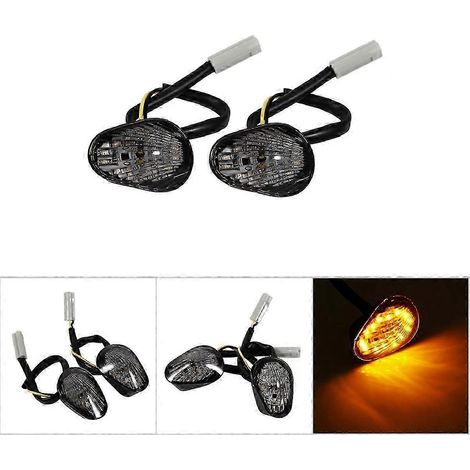 Paar gelbe LED-Blinker zur Einbaumontage für YZF R1 R6 R6S Rauchglas() (1/4)