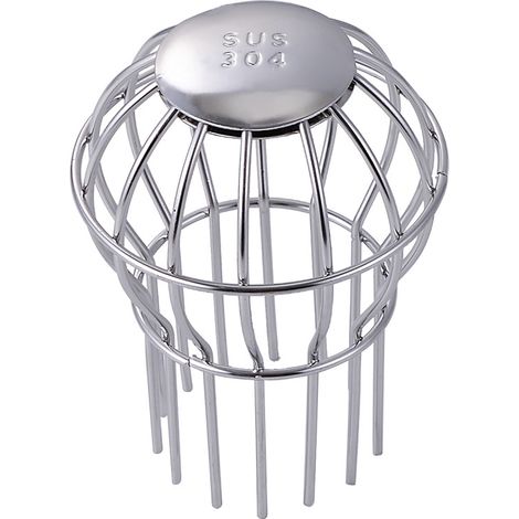 Protection de gouttière en acier inoxydable disponible en 2 tailles (Ø 75 mm)