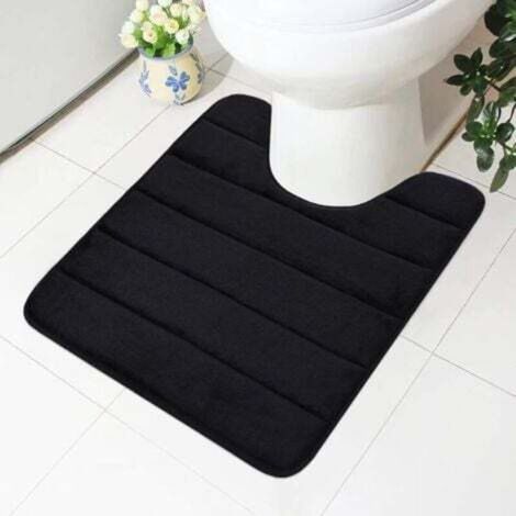 Tapis De Bain - Mousse A Memoire De Forme - 50x60 Cm - Antiderapant - Pour Salle De Bain Et Toilettes - 1 Unite (1/4)