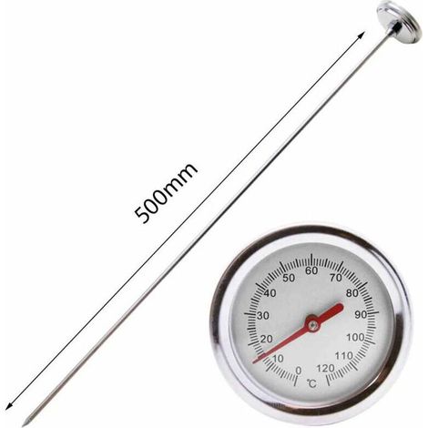 Compost soil tester with stainless steel probe – thermometer for garden and lawn – garden composter (1/4)