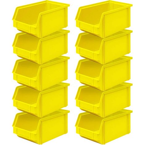 BRB 10x Sichtbox CLASSIC“ FB 4, LxBxH 230/200x140x122 mm, Inhalt 3,7 Liter, grün (Gelb)