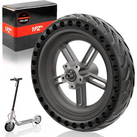 FR2-20F Pneu solide 8 1/2 x 2 pour Xiaomi M365 Pro, 8,5 pouces Roue de remplacement avec roulements à bille intégré (1/5)