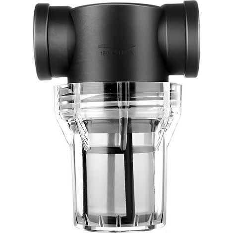 1-Zoll-Wasserpumpen-Rohrleitungsfilter, 80-Mesh-Hochdurchfluss-Rohrleitungsvorfilter, Vorfilter für Gartenpumpen mit Edelstahlfilter, transparent, für Haus, Garten und Bepflanzung (1/5)