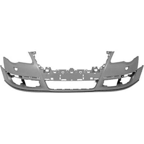 Pare-choc avant à peindre avec trous lave-phares Volkswagen Passat B6 2005-2010