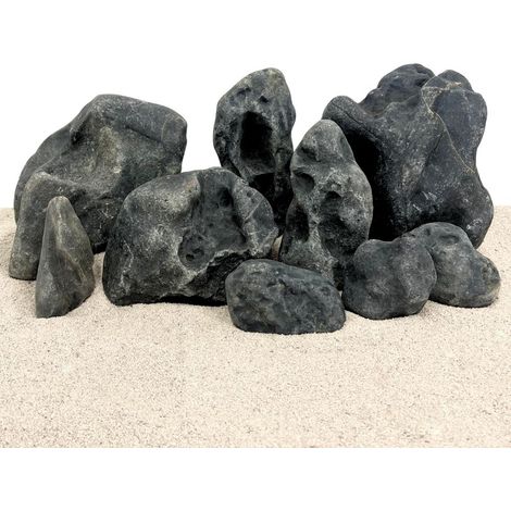 Aquarium Natursteine Hakkai Stein 1 Stück Gr. M 0,3-0,7 kg Aquascaping Steine