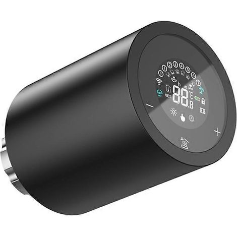 Écran tactile LCD Zigbee pour actionneur de radiateur intelligent : application de contrôle de la température de la vanne thermostatique de radiateur B (1/5)