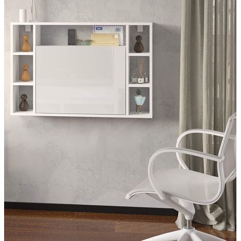 Scrivania MUSE bianco opaco / bianco lucido