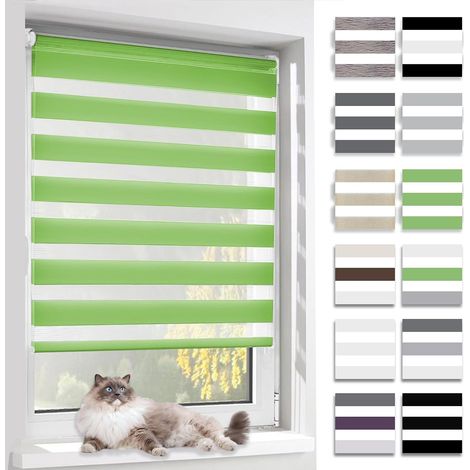 Store Enrouleur Jour Nuit,Vert, 65l x 150L cm (1/5)