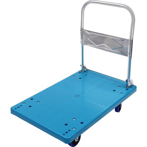 Carro de transporte, diseño plegable, alta capacidad de carga, azul, L (1/2)