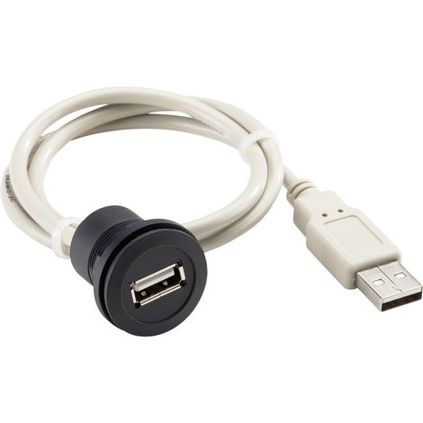 USB-Einbaubuchse 2.0 Typ A Buchse, Einbau RRJUSBSW150CM RRJUSBSW150CM Schlegel Inhalt: 1 St.