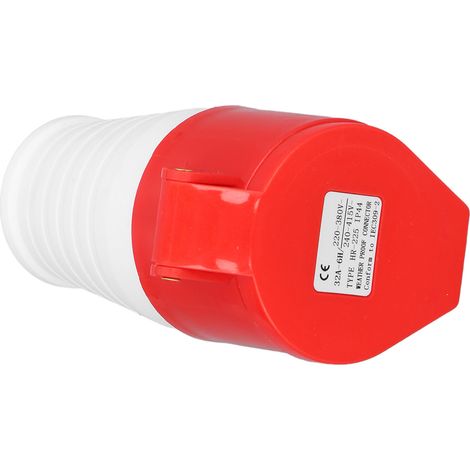 Prise industrielle 5 broches 32 A IP44 étanche à l'eau et à la poussière, connecteur de prise aviation 220‑380 V/240‑415 V HR‑225 (femelle)