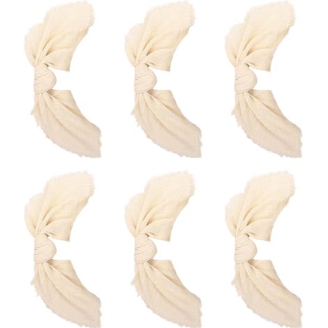 Tovaglietta decorativa realizzata con tovaglioli quadrati beige