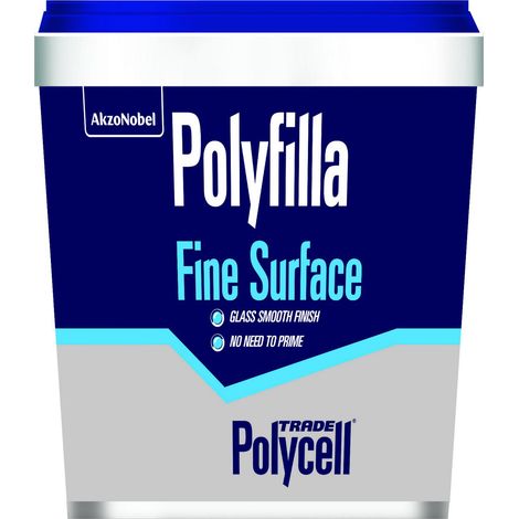 Polycell Trade Polyfilla Fine Surface Filler - Ready Mixed Tub - 1.75 Kg