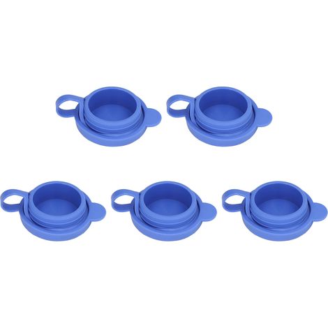 5 Pièces Bouchon de Cruche Gallon, Couvercle en Silicone Réutilisable Anti-Fuite pour Bidons d'Eau Type A