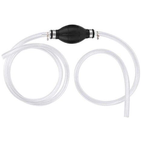 Pompe manuelle de transfert d'eau, siphon, transfert de carburant, portable, pour stations d'eau, essence, solvant, diesel liquide, gaz, avec tuyau de 2 m. (1/4)