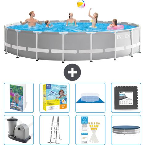 Prism Frame Pool Rund - 610x132 cm - 9-teilig S607