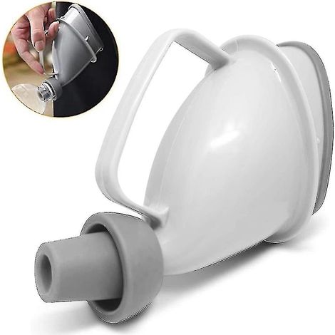Bassin de lit unisexe avec entonnoir urinaire réutilisable pour adultes, urinoir d'urgence portable (1/5)