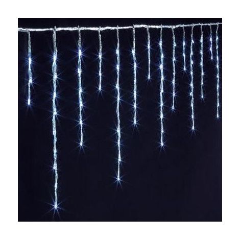 Fééric Lights And Christmas – Guirlande lumineuse d'extérieur 10m 600 LED blanc froid – Effet stalactite avec 8 fonctions – IP44 pour intérieur et extérieur (1/4)