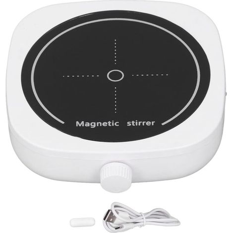 Agitatore magnetico 2 litri, mini miscelatore riscaldante, USB, per liquidi, produzione birra/ricerca/industria (1/4)