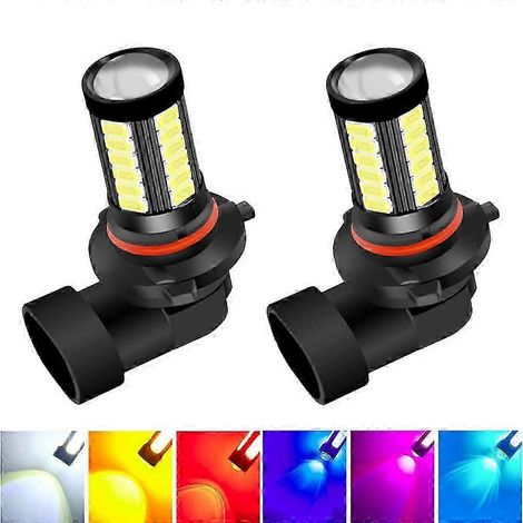 (P13W) 2 H11 LED-Lampen für Nebelscheinwerfer, kompatibel mit H7, 9005, HB3, 9006, HB4, H9, H8, H16, PSX24W, PSX26W und P13W (weiß/eisblau). Nicht für Hauptscheinwerfer geeignet. (1/4)